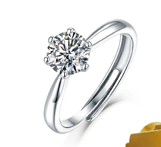 Anillo Moissanita